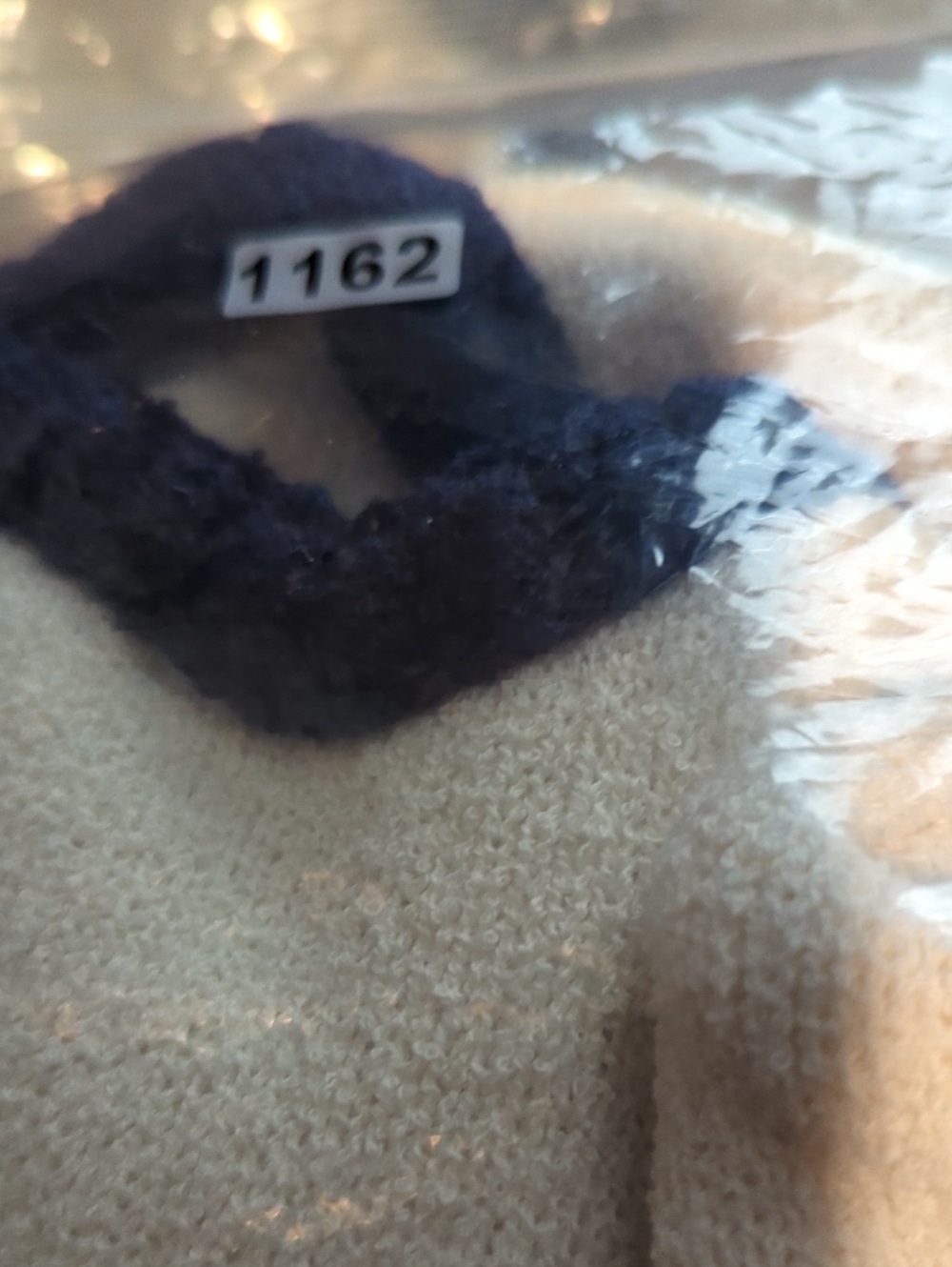 MAEVE by Anthropologie Collarless Tipped Knit Jacket in Beige and Blue - Picture 9 of 9